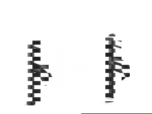 Single Handle Monoblock Bathroom Sink Faucet in Matte Black